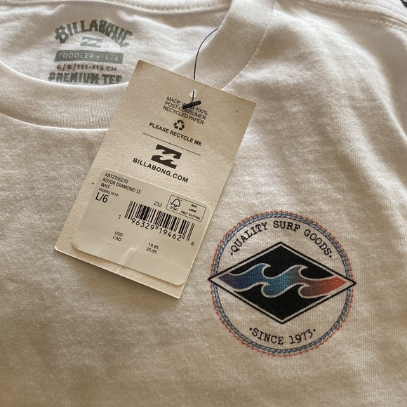 🆕 Billabong Boys Tee - Size 6 - Picture 6 of 7